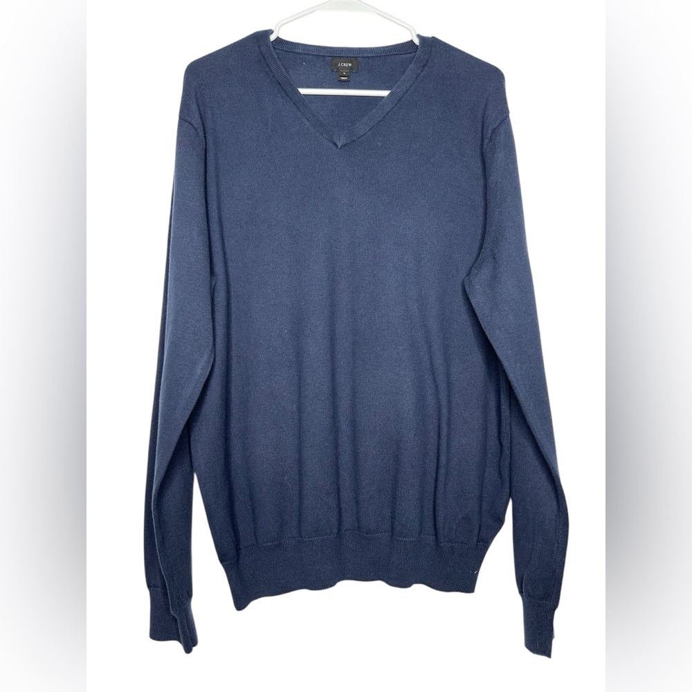 J.Crew Men’s / Unisex V-Neck Sweater – Size Large – Deep Navy Pullover